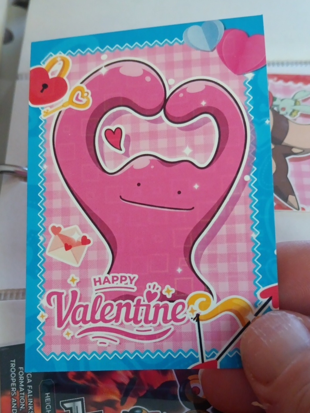 PRISM Pink Valentine Heart Character Trading Card